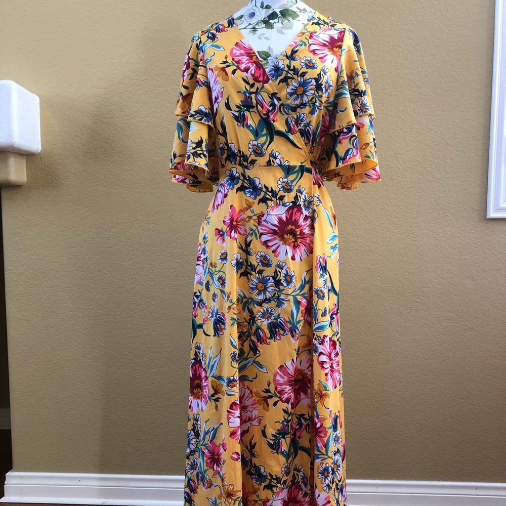 WRAP MAXI DRESS